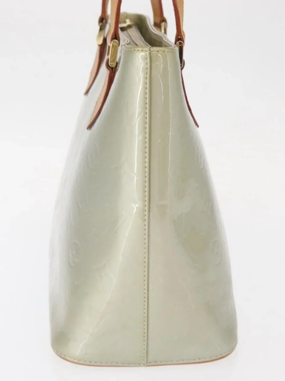 LOUIS VUITTON Monogram Vernis Houston Hand Bag Gris M91053 LV Auth 157738 - Picture 5 of 16